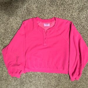 Old Navy Bright Pink Crew Neck Sweater